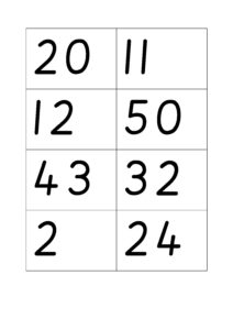 Thursday number cards - St Philip Westbrook C of E Primary School